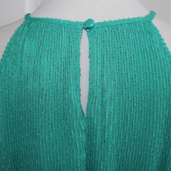 ELLE Plus Green Dress Pleated Trapeze Sleeveless Lined Party Size XXL - Picture 6 of 7